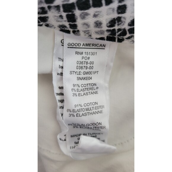 Good American Good Waist Snake Print Skinny Jeans - Picture 4 of 4